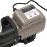 Pool Pump with Timer Black 0.25 HP 8000 L/h - Low Angle