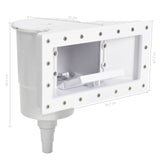 11 Piece Wide-mouth Pool Skimmer 34.3x25x30.5 cm - Low Angle