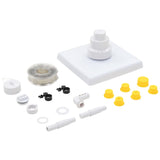 13 Piece Pool Grecian Fountain White - Front View