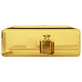 Wash Basin with Faucet Hole 38x30x11.5 cm Ceramic Gold - 45-Degree Angle