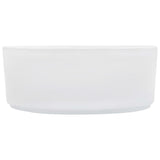 Wash Basin 36x14 cm Ceramic White - Top-Down View