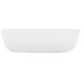 Wash Basin 45,5x32x13 cm Ceramic White - Side View