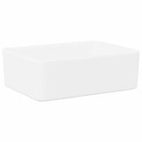 Wash Basin 40x30x13 cm Ceramic White - Front View