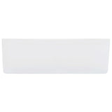 Wash Basin 40x30x13 cm Ceramic White - 45-Degree Angle