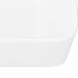 Wash Basin 40x30x13 cm Ceramic White - Low Angle