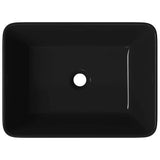 Wash Basin 40x30x13 cm Ceramic Black