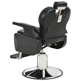 Barber Chair Black 72x68x98 cm Faux Leather - 45-Degree Angle