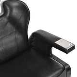 Barber Chair Black 72x68x98 cm Faux Leather - Extra Image