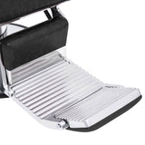 Barber Chair Black 68x69x116 cm Faux Leather - 45-Degree Angle