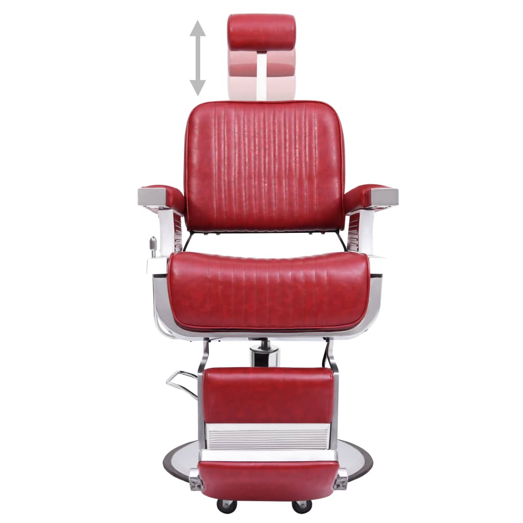 Barber Chair Red 68x69x116 cm Faux Leather