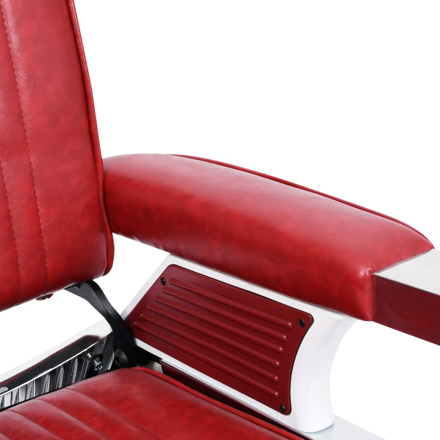 Barber Chair Red 68x69x116 cm Faux Leather