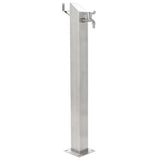 Garden Water Column Stainless Steel Square 95 cm