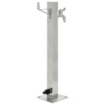 Garden Water Column Stainless Steel Square 65 cm