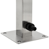 Garden Water Column Stainless Steel Square 65 cm