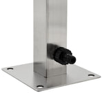 Garden Water Column Stainless Steel Square 65 cm