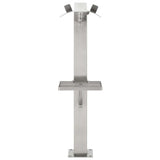 Garden Water Column Stainless Steel Square 95 cm