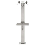 Garden Water Column Stainless Steel Square 95 cm