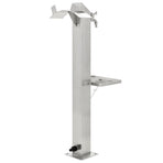 Garden Water Column Stainless Steel Square 95 cm