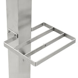 Garden Water Column Stainless Steel Square 95 cm - 45-Degree Angle