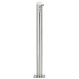 Garden Water Column Stainless Steel Round 95 cm - Top-Down View