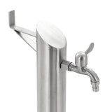 Garden Water Column Stainless Steel Round 95 cm - Rear View