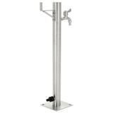 Garden Water Column Stainless Steel Round 65 cm - Side View
