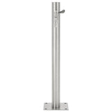 Garden Water Column Stainless Steel Round 65 cm - Top-Down View