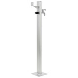 Garden Water Column Aluminium 95 cm - Top-Down View