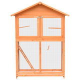Bird Cage Solid Pine & Fir Wood 125.5x59.5x164 cm - Front View