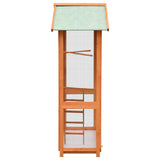 Bird Cage Solid Pine & Fir Wood 125.5x59.5x164 cm - Top-Down View