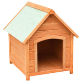 Dog House Solid Pine & Fir Wood 72x85x82 cm - Front View