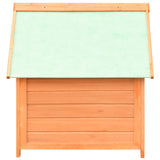 Dog House Solid Pine & Fir Wood 72x85x82 cm - Top-Down View