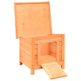 Cat House Solid Pine & Fir Wood 50x46x43.5 cm - Front View