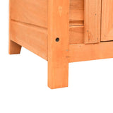 Cat House Solid Pine & Fir Wood 50x46x43.5 cm - Extra Image