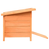 Cat House Solid Pine & Fir Wood 50x46x43.5 cm - Low Angle