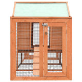 Rabbit Hutch Solid Pine & Fir Wood 310x70x87 cm
