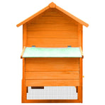 Chicken Cage Solid Pine & Fir Wood 170x81x110 cm