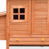 Chicken Cage Solid Pine & Fir Wood 170x81x110 cm - Close-Up Angle