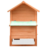 Chicken Cage Solid Pine & Fir Wood 170x81x110 cm - Low Angle