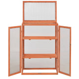 Greenhouse Wood 75x47x109 cm - Top-Down View