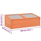 Greenhouse Wood 100x50x34 cm