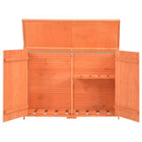 Garden Storage Shed 128x42x91 cm Wood - Front View