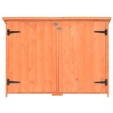 Garden Storage Shed 128x42x91 cm Wood - Top-Down View