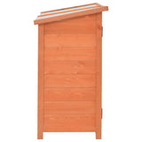 Garden Storage Shed 128x42x91 cm Wood - 45-Degree Angle