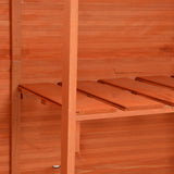 Garden Storage Shed 128x42x91 cm Wood - Extra Image