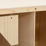 Chicken Laying Nest 2 Compartments 63x40x45 cm Solid Pine Wood - Low Angle