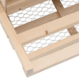 Chicken Laying Nest 2 Compartments 63x40x45 cm Solid Pine Wood - Extra Image