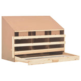 Chicken Laying Nest 3 Compartments 93x40x65 cm Solid Pine Wood - Top-Down View