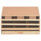 Chicken Laying Nest 3 Compartments 93x40x65 cm Solid Pine Wood - 45-Degree Angle