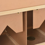 Chicken Laying Nest 3 Compartments 93x40x65 cm Solid Pine Wood - Low Angle